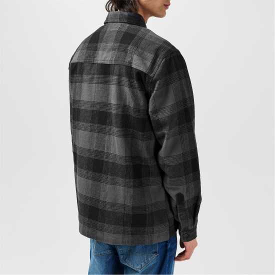 Firetrap Карирана Мъжка Риза Check Shirt Mens Черен проверка Мъжки ризи