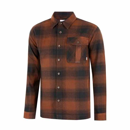 Мъжки ризи Firetrap Карирана Мъжка Риза Check Shirt Mens Кафява проверка Firetrap Карирана Мъжка Риза Check Shirt Mens Кафява проверка Мъжки ризи