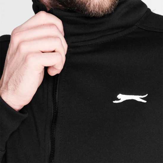 Мъжки полар Slazenger Мъжко Яке С Цял Цип Full Zipped Jacket Mens Черно Slazenger Мъжко Яке С Цял Цип Full Zipped Jacket Mens Черно Мъжки полар
