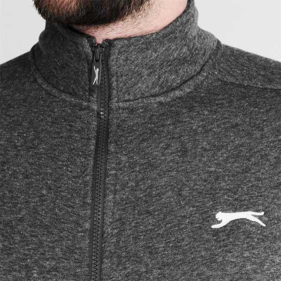 Мъжки полар Slazenger Мъжко Яке С Цял Цип Full Zipped Jacket Mens Тъмно сиво марл Slazenger Мъжко Яке С Цял Цип Full Zipped Jacket Mens Тъмно сиво марл Мъжки полар
