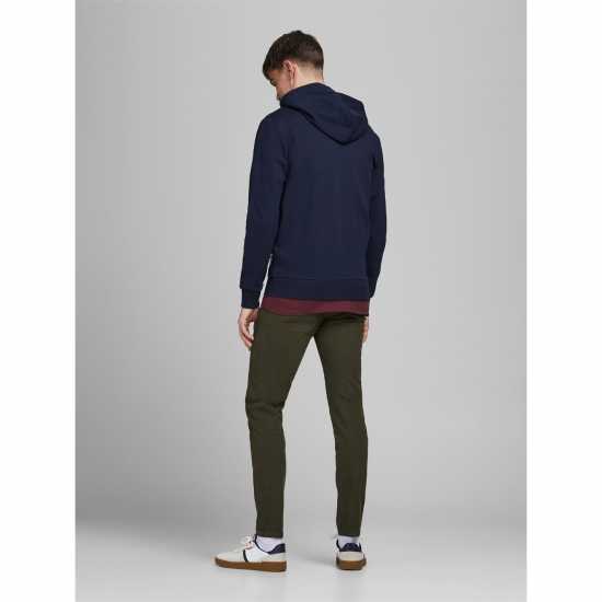 Мъжки полар Jack And Jones Basic Zip Up Hoodie Нави блейзър Jack And Jones Basic Zip Up Hoodie Нави блейзър Мъжки полар
