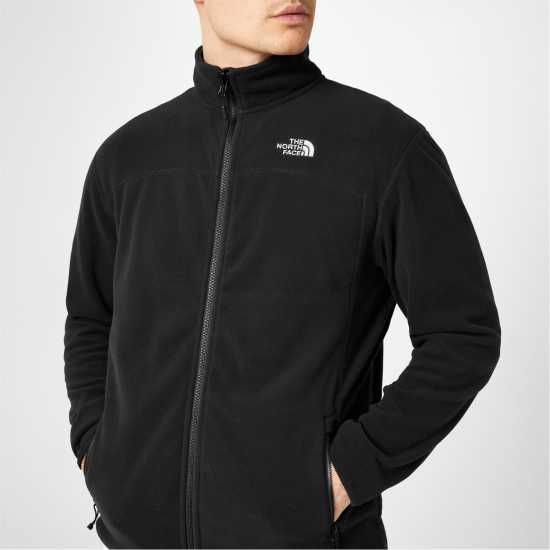 Мъжки Полар С Цип The North Face 100 Glacier Full-Zip Fleece Mens JK3 Черен Мъжки полар