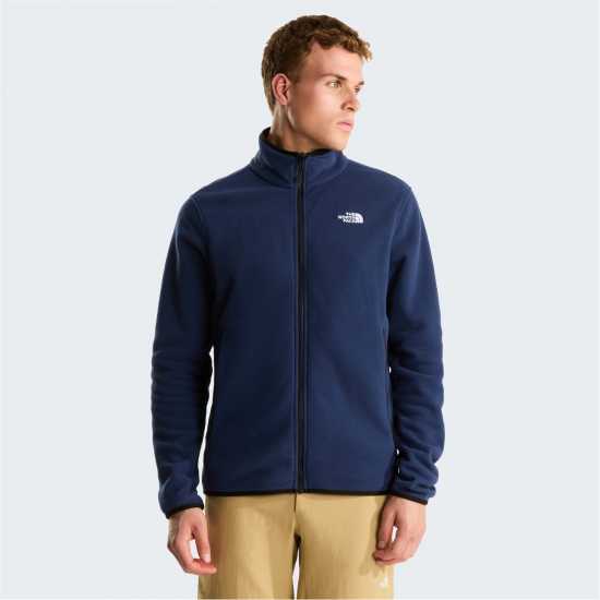 Мъжки Полар С Цип The North Face 100 Glacier Full-Zip Fleece Mens Summit Navy 