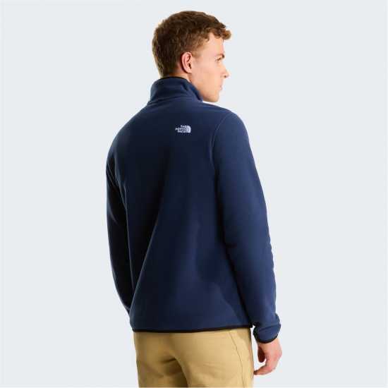 Мъжки Полар С Цип The North Face 100 Glacier Full-Zip Fleece Mens Summit Navy 