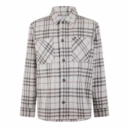 Мъжки ризи Jack Wills Check Overshirt Кафяво каре Jack Wills Check Overshirt Кафяво каре Мъжки ризи