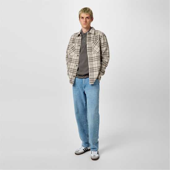 Мъжки ризи Jack Wills Check Overshirt Кафяво каре Jack Wills Check Overshirt Кафяво каре Мъжки ризи