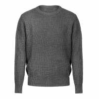 Firetrap 2Col Knitted Jumper Grey/Charcoal Мъжки пуловери и жилетки