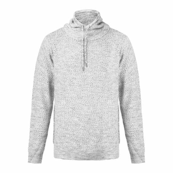 Firetrap Enhanced  Cowl Neck Jumper Men Сив марл 