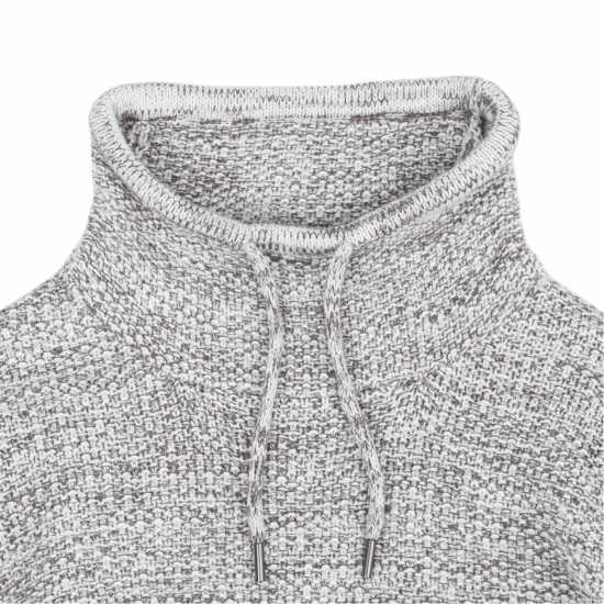 Firetrap Enhanced  Cowl Neck Jumper Men Сив марл 