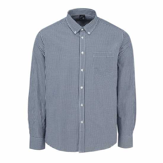 Мъжки ризи Fabric Мъжка Риза Дълъг Ръкав Classic Poplin Long Sleeve Shirt Mens Синьо гингам Fabric Мъжка Риза Дълъг Ръкав Classic Poplin Long Sleeve Shirt Mens Синьо гингам Мъжки ризи