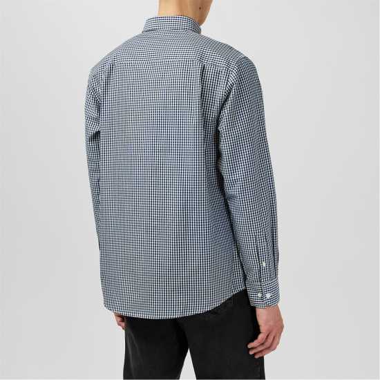 Мъжки ризи Fabric Мъжка Риза Дълъг Ръкав Classic Poplin Long Sleeve Shirt Mens Синьо гингам Fabric Мъжка Риза Дълъг Ръкав Classic Poplin Long Sleeve Shirt Mens Синьо гингам Мъжки ризи
