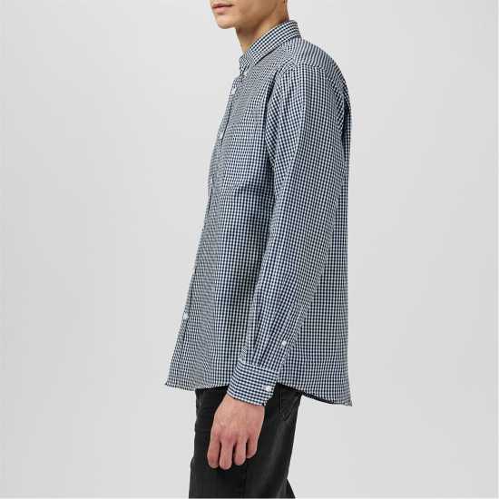 Мъжки ризи Fabric Мъжка Риза Дълъг Ръкав Classic Poplin Long Sleeve Shirt Mens Синьо гингам Fabric Мъжка Риза Дълъг Ръкав Classic Poplin Long Sleeve Shirt Mens Синьо гингам Мъжки ризи