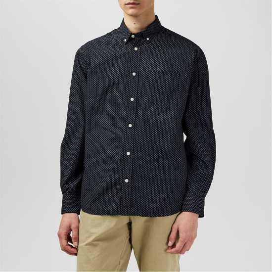 Мъжки ризи Fabric Мъжка Риза Дълъг Ръкав Classic Poplin Long Sleeve Shirt Mens Черно Джио Fabric Мъжка Риза Дълъг Ръкав Classic Poplin Long Sleeve Shirt Mens Черно Джио Мъжки ризи