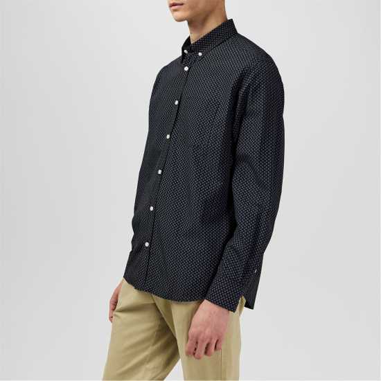 Мъжки ризи Fabric Мъжка Риза Дълъг Ръкав Classic Poplin Long Sleeve Shirt Mens Черно Джио Fabric Мъжка Риза Дълъг Ръкав Classic Poplin Long Sleeve Shirt Mens Черно Джио Мъжки ризи