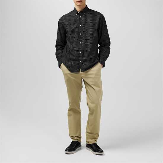 Мъжки ризи Fabric Мъжка Риза Дълъг Ръкав Classic Poplin Long Sleeve Shirt Mens Черно Джио Fabric Мъжка Риза Дълъг Ръкав Classic Poplin Long Sleeve Shirt Mens Черно Джио Мъжки ризи