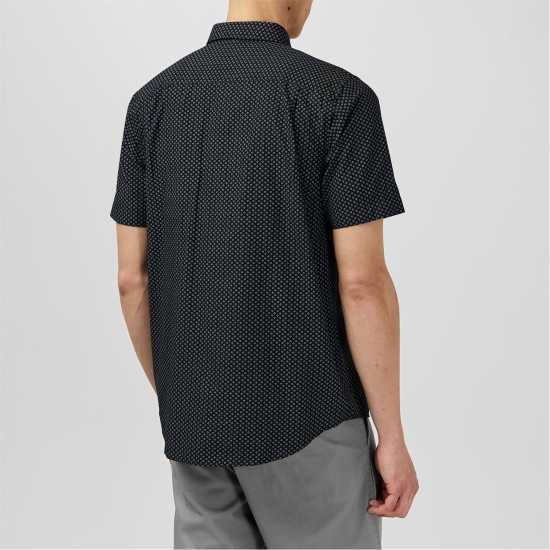 Мъжки ризи Fabric Мъжка Риза Short Sleeve Poplin Shirt Mens Черно Джио Fabric Мъжка Риза Short Sleeve Poplin Shirt Mens Черно Джио Мъжки ризи