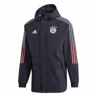 Adidas Дълго Мъжко Яке Fc Bayern Munich Travel Jacket Mens  Футболни екипи за бягане