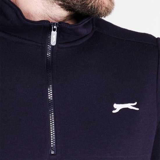 Мъжки полар Slazenger Мъжки Полар С Цип Zip Fleece Mens Морска синьо Slazenger Мъжки Полар С Цип Zip Fleece Mens Морска синьо Мъжки полар