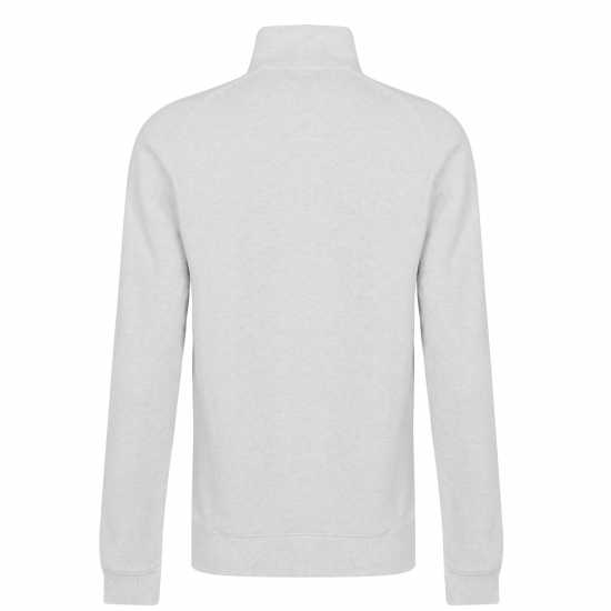 Пуловер С Цип Farah Jim Zip Jumper Chalk Marl 110 Мъжки полар
