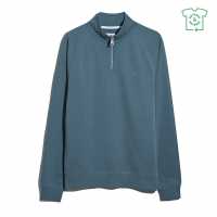 Мъжки полар Пуловер С Цип Farah Jim Zip Jumper Chalk Blue 413 Пуловер С Цип Farah Jim Zip Jumper Chalk Blue 413 Мъжки полар