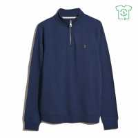 Пуловер С Цип Farah Jim Zip Jumper Sigil Blue 415 