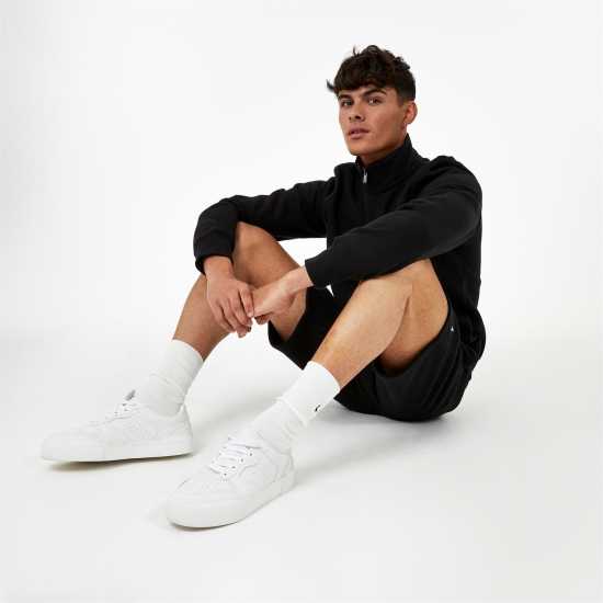 Jack Wills Jack Barchester Quarter Zip Sweatshirt Черно 