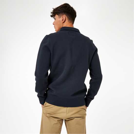 Jack Wills Barchester Quarter Zip Sweatshirt Морска синьо Мъжки полар