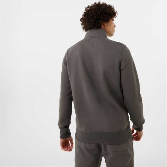 Jack Wills Barchester Quarter Zip Sweatshirt Slate Мъжки полар