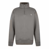 Мъжки полар Jack Wills Barchester Quarter Zip Sweatshirt Сланина Jack Wills Barchester Quarter Zip Sweatshirt Сланина Мъжки полар