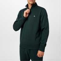 Jack Wills Barchester Quarter Zip Sweatshirt Винограден Мъжки полар