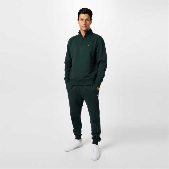 Jack Wills Barchester Quarter Zip Sweatshirt Винограден Мъжки полар
