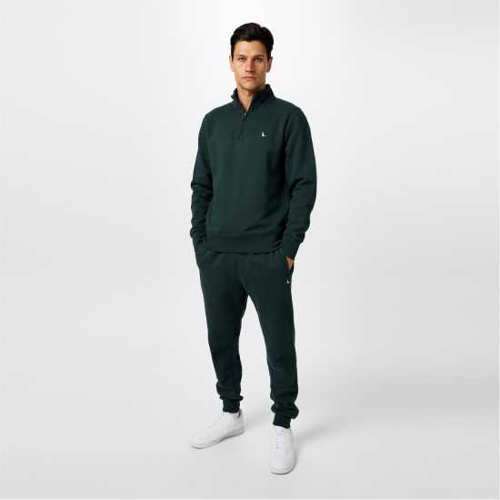 Jack Wills Barchester Quarter Zip Sweatshirt Винограден Мъжки полар