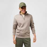 Мъжки полар Jack Wills Barchester Quarter Zip Sweatshirt Лунен камък Jack Wills Barchester Quarter Zip Sweatshirt Лунен камък Мъжки полар