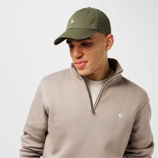 Jack Wills Barchester Quarter Zip Sweatshirt Лунен камък Мъжки полар