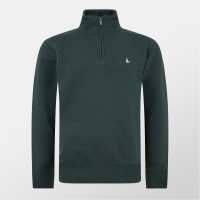 Мъжки полар Jack Wills Barchester Quarter Zip Sweatshirt Dark Pine Jack Wills Barchester Quarter Zip Sweatshirt Dark Pine Мъжки полар