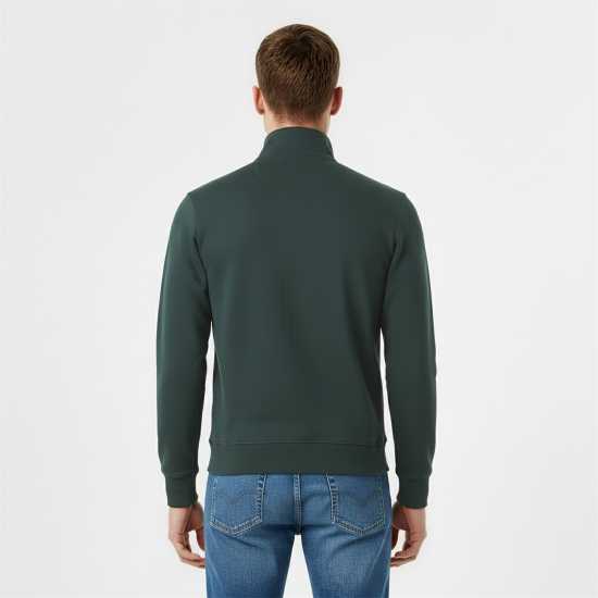 Jack Wills Jack Barchester Quarter Zip Sweatshirt Тъмна смърч Jack Wills Jack Barchester Quarter Zip Sweatshirt Тъмна смърч