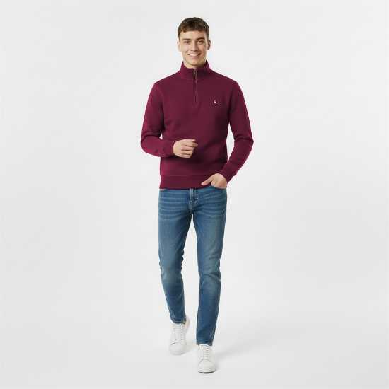 Jack Wills Jack Barchester Quarter Zip Sweatshirt Щипка 