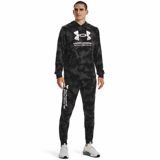 Under Armour Armour Rival Novelty Hoodie Mens Black - Мъжки полар