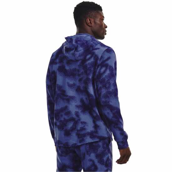 Under Armour Armour Rival Novelty Hoodie Mens Blue Мъжки полар