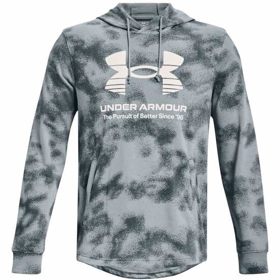 Under Armour Armour Rival Novelty Hoodie Mens Blue - Мъжки полар