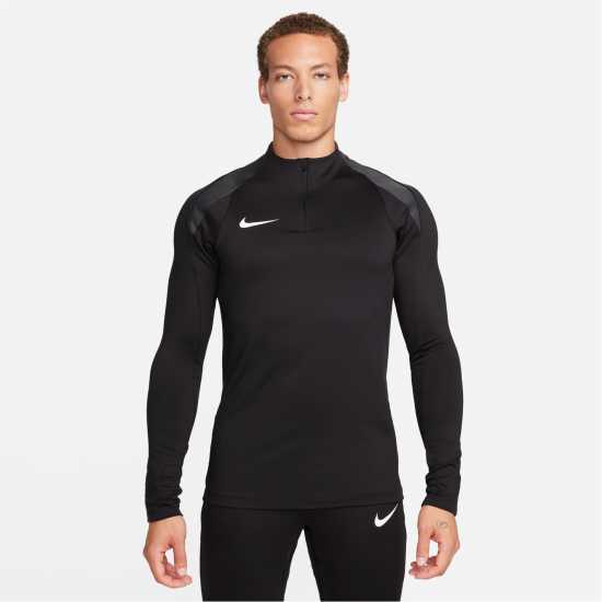 Nike Strike 1/2-Zip Drill Top Mens Черно/Бяло Мъжки горнища с цип