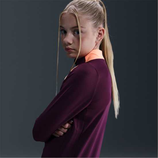 Nike Детско Горнище За Тренировка Strike Drill Top Juniors Бордо 