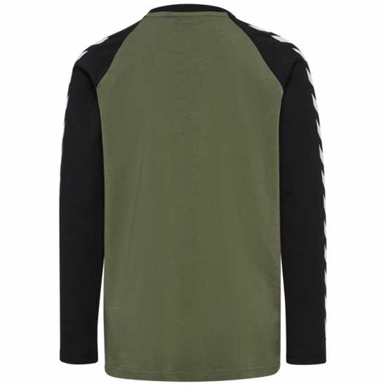 Детски тениски и фланелки Hummel Long Sleeved Top Juniors Прахнато маслина Hummel Long Sleeved Top Juniors Прахнато маслина Детски тениски и фланелки