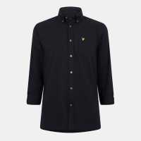 Lyle And Scott Men's Long-Sleeve Flannel Plain Shirt  