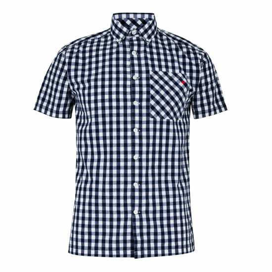 Мъжки ризи Lee Cooper Мъжка Риза Къс Ръкав Check Short Sleeve Shirt Mens Lee Cooper Мъжка Риза Къс Ръкав Check Short Sleeve Shirt Mens Мъжки ризи