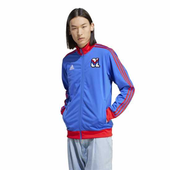 Adidas Спортно Горнище Olympique Lyonnais Dna Track Top 2023 2024 Adults  Футболни екипи за бягане