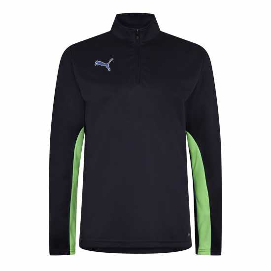 Puma Finesse Performance Quarter Zip Drill Top Mens Тъмносин/Ябълка Мъжки горнища с цип