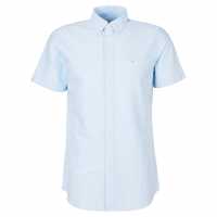 Barbour Oxford Short Sleeve Tailored Shirt Sky BL32 