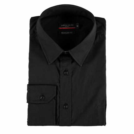 Reebok Мъжка Риза Дълъг Ръкав Pierre Cardin Long Sleeve Shirt Mens Black Мъжки ризи