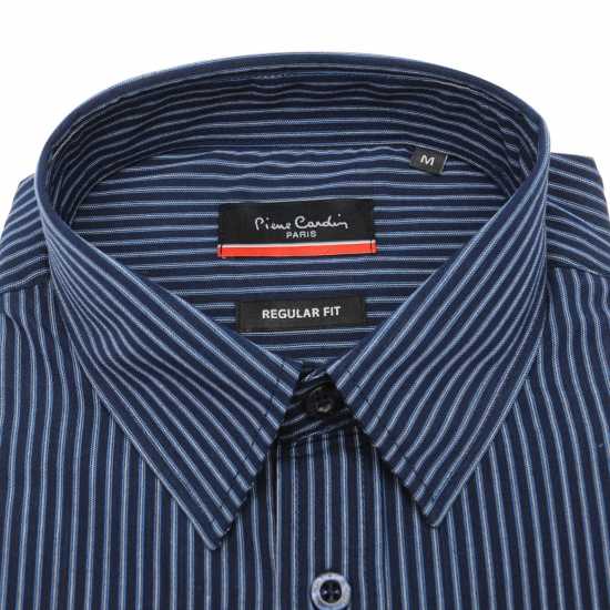 Мъжки ризи Pierre Cardin Мъжка Риза Дълъг Ръкав Long Sleeve Shirt Mens Navy Stripe Pierre Cardin Мъжка Риза Дълъг Ръкав Long Sleeve Shirt Mens Navy Stripe Мъжки ризи